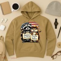 Justice For Peanut The Squirrel And Fred The Raccoon Hoodie thumb 3