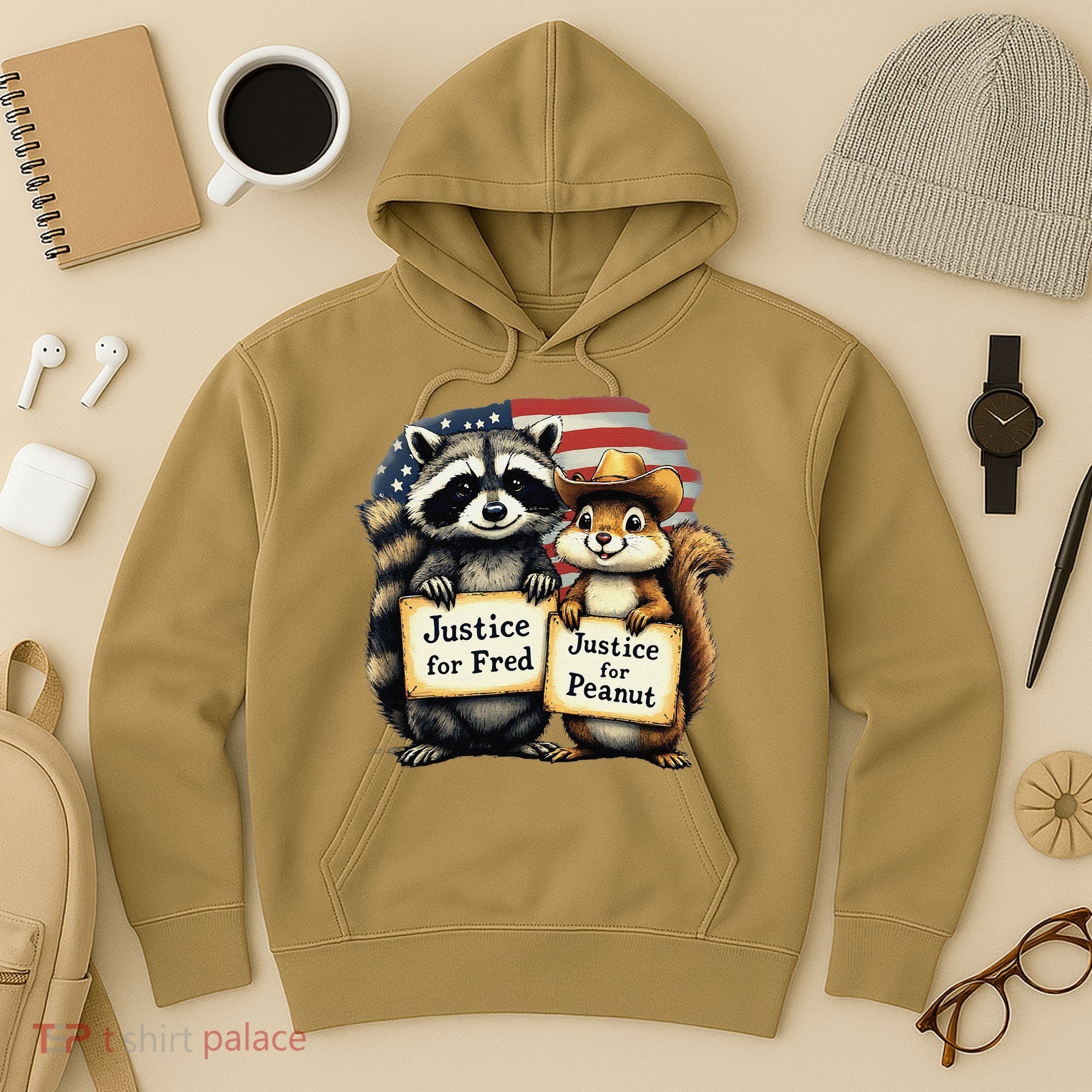 Justice For Peanut The Squirrel And Fred The Raccoon Hoodie