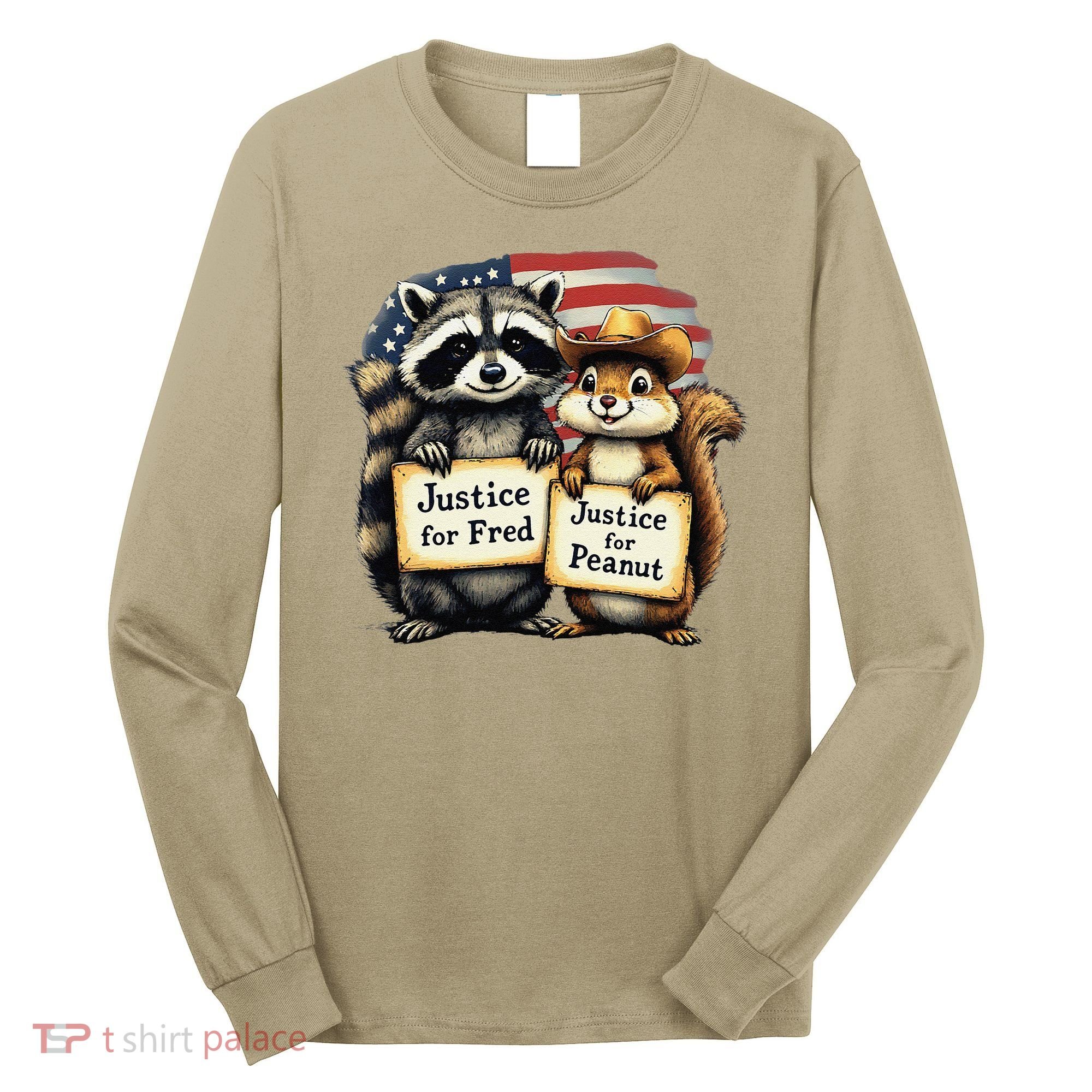 Justice For Peanut The Squirrel And Fred The Raccoon Long Sleeve Shirt