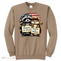 Justice For Peanut The Squirrel And Fred The Raccoon Sweatshirt thumb 0