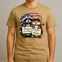 Justice For Peanut The Squirrel And Fred The Raccoon T-Shirt thumb 3