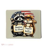 Justice For Peanut The Squirrel And Fred The Raccoon Mousepad thumb 0