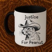 Justice For Peanut The Squirrel P地Ut Pnut Peanut Squirrel Coffee Mug thumb 2