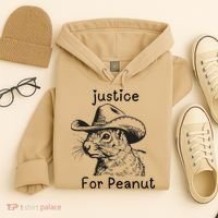 Justice For Peanut The Squirrel P地Ut Pnut Peanut Squirrel Hoodie thumb 4