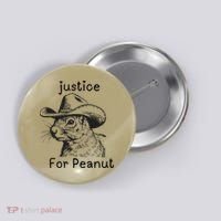 Justice For Peanut The Squirrel P地Ut Pnut Peanut Squirrel Button thumb 0
