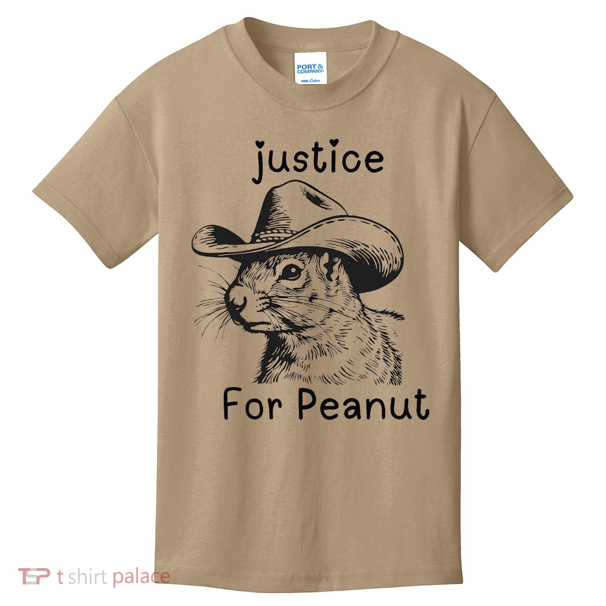Justice For Peanut The Squirrel P地Ut Pnut Peanut Squirrel Kids T-Shirt
