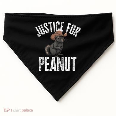Justice For Peanut The Squirrel Peanut Squirrel USA-Made Doggie Bandana
