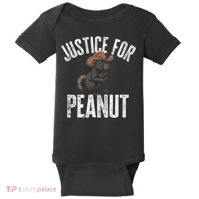 Justice For Peanut The Squirrel Peanut Squirrel Baby Bodysuit