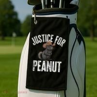 Justice For Peanut The Squirrel Peanut Squirrel Golf Towel thumb 2