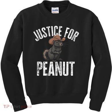 Justice For Peanut The Squirrel Peanut Squirrel Kids Sweatshirt