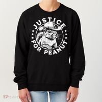 Justice For Peanut The Squirrel P’Nut Pnut Peanut Squirrel Women's Sweatshirt thumb 0