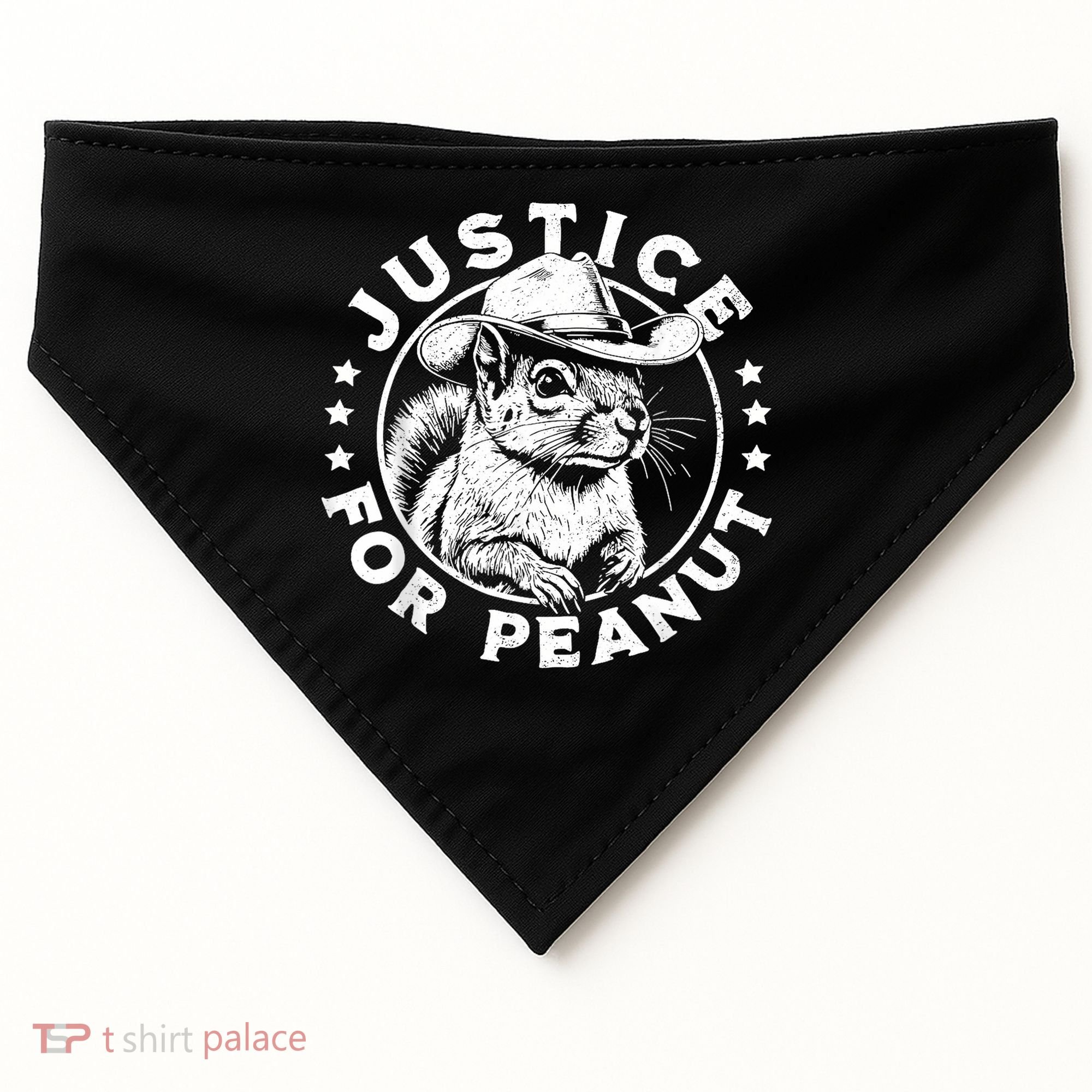 Justice For Peanut The Squirrel P’Nut Pnut Peanut Squirrel USA-Made Doggie Bandana