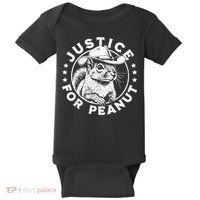 Justice For Peanut The Squirrel P’Nut Pnut Peanut Squirrel Baby Bodysuit thumb 0
