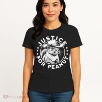 Justice For Peanut The Squirrel P’Nut Pnut Peanut Squirrel Women's T-Shirt thumb 4