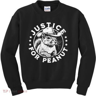 Justice For Peanut The Squirrel P’Nut Pnut Peanut Squirrel Kids Sweatshirt