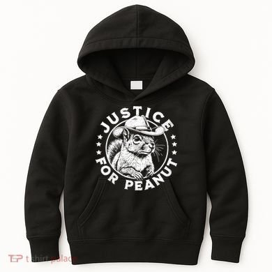 Justice For Peanut The Squirrel P’Nut Pnut Peanut Squirrel Kids Hoodie