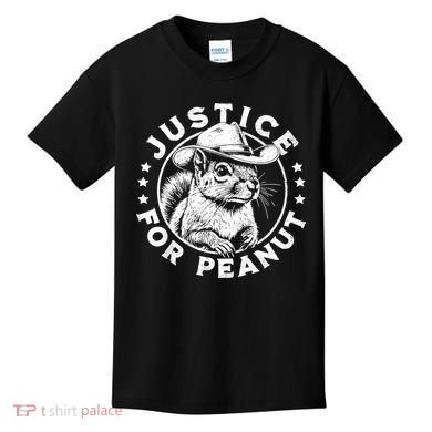 Justice For Peanut The Squirrel P’Nut Pnut Peanut Squirrel Kids T-Shirt