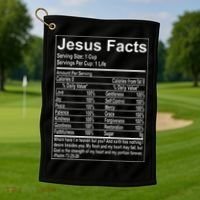 Jesus Facts Religious Studies Catholicism Golf Towel thumb 1