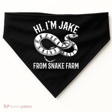 Jake From Snake Farm Rattlesnake Pit Funny Snake USA-Made Doggie Bandana