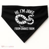 Jake From Snake Farm Rattlesnake Pit Funny Snake USA-Made Doggie Bandana thumb 0