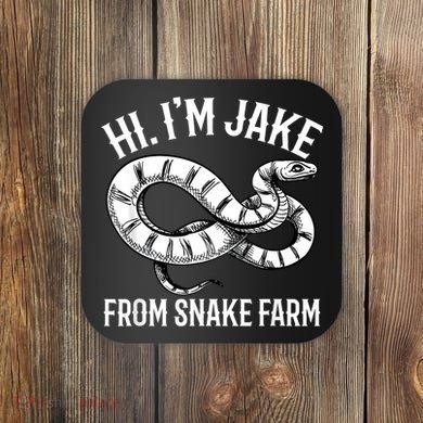 Jake From Snake Farm Rattlesnake Pit Funny Snake Coaster