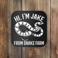 Jake From Snake Farm Rattlesnake Pit Funny Snake Coaster thumb 0