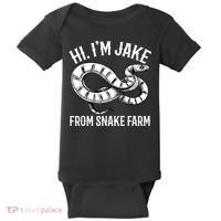 Jake From Snake Farm Rattlesnake Pit Funny Snake Baby Bodysuit thumb 0