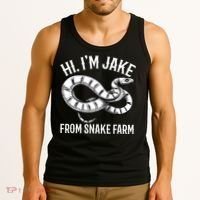 Jake From Snake Farm Rattlesnake Pit Funny Snake Tank Top thumb 3
