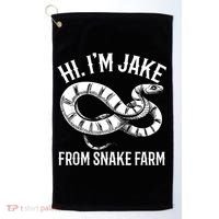 Jake From Snake Farm Rattlesnake Pit Funny Snake Golf Towel thumb 0