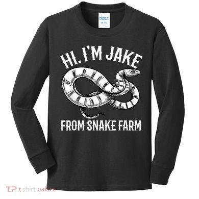 Jake From Snake Farm Rattlesnake Pit Funny Snake Kids Long Sleeve Shirt