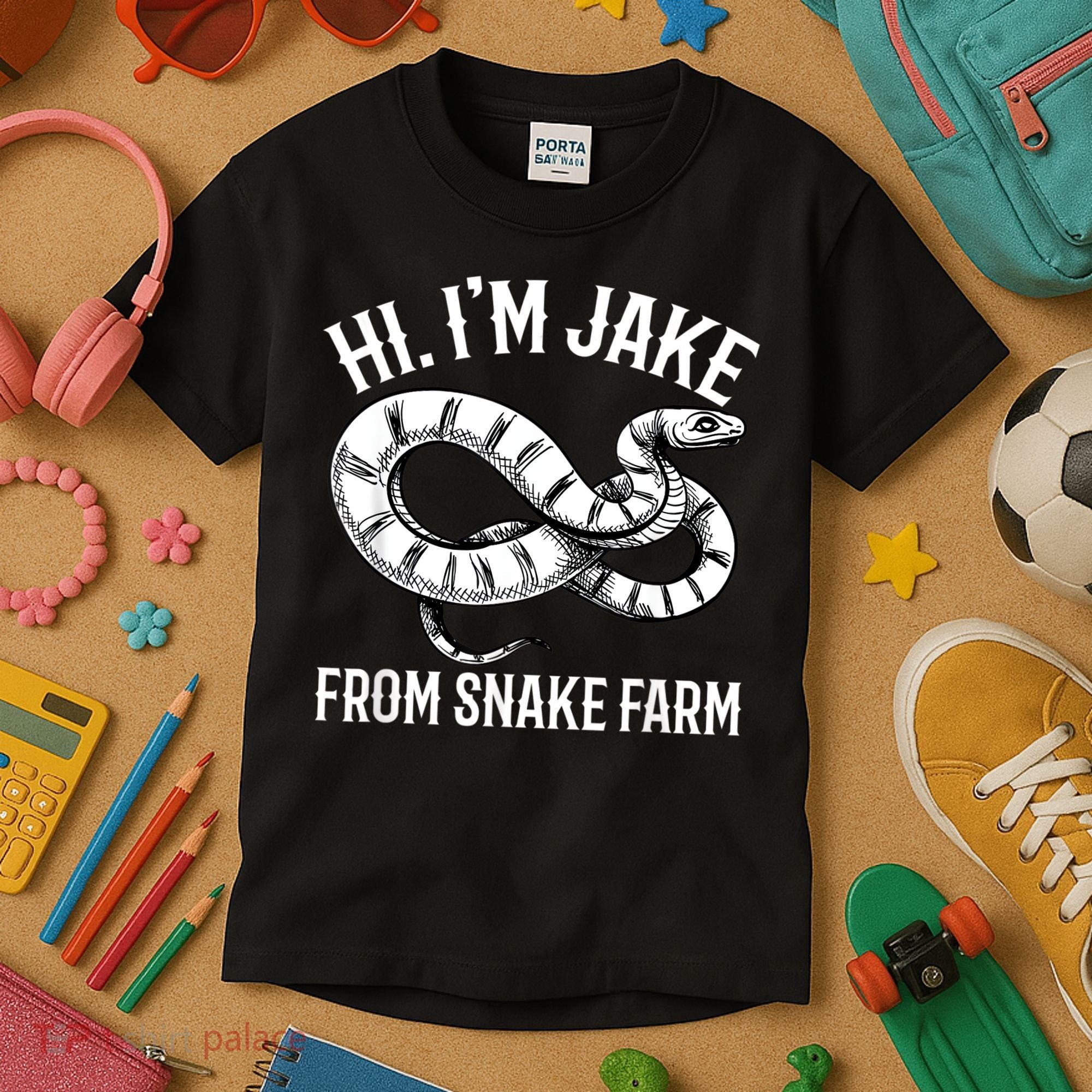 Jake From Snake Farm Rattlesnake Pit Funny Snake Kids T-Shirt