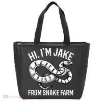 Jake From Snake Farm Rattlesnake Pit Funny Snake Tote Bag thumb 0