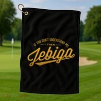 Jebiga Funny Serbian Bosnian Croatian Balkan Pride Slang Golf Towel thumb 1