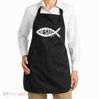 Jesus Fish Symbol Christian Apron thumb 2
