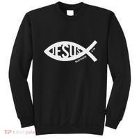 Jesus Fish Symbol Christian Sweatshirt thumb 0