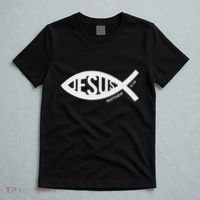 Jesus Fish Symbol Christian T-Shirt thumb 5