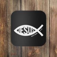 Jesus Fish Symbol Christian Coaster thumb 0
