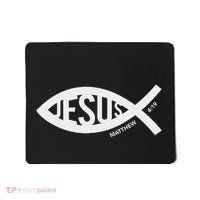 Jesus Fish Symbol Christian Mousepad thumb 0