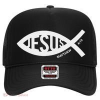 Jesus Fish Symbol Christian Hat thumb 0