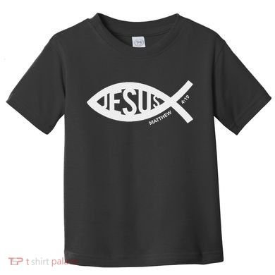 Jesus Fish Symbol Christian Toddler T-Shirt