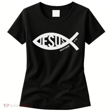 Jesus Fish Symbol Christian Women's T-Shirt