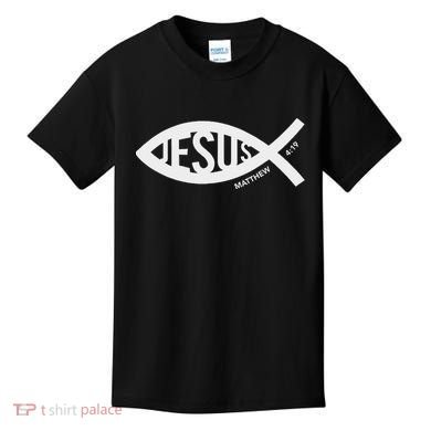 Jesus Fish Symbol Christian Kids T-Shirt