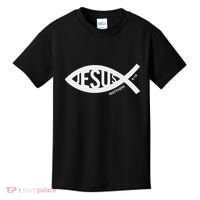 Jesus Fish Symbol Christian Kids T-Shirt thumb 0