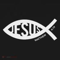 Jesus Fish Symbol Christian Kids T-Shirt thumb 4