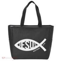 Jesus Fish Symbol Christian Tote Bag thumb 0