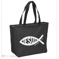 Jesus Fish Symbol Christian Tote Bag thumb 2