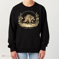 Jimothy From Seattle It’s OK To Be Weird Funny Raccoon Women's Sweatshirt thumb 0