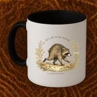 Jimothy From Seattle It’s OK To Be Weird Funny Raccoon Coffee Mug thumb 2
