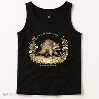 Jimothy From Seattle It’s OK To Be Weird Funny Raccoon Tank Top thumb 2