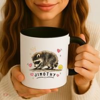Jimothy Famous Seattle Raccoon Coffee Mug thumb 3